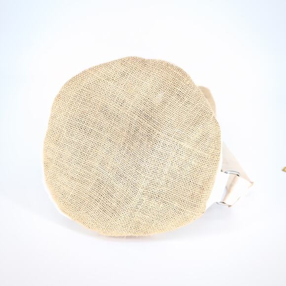 DiSaronno Velvet Cream Canvas Drawstring Bucket Bag / Backpack with Pocket - NEW - Picture 11 of 14